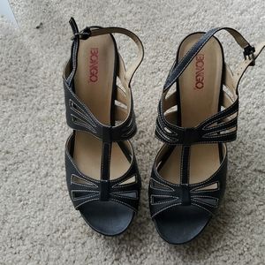 Black Heeled Sandals